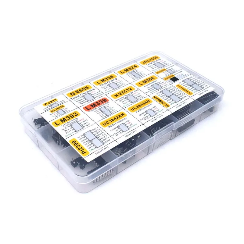 XL IC رقاقة تشكيلة 150 قطعة مذبذب PC817 NE555 LM358 LM324 LM393 TDA2030 NE5532 IC رقاقة فرز مضخم التشغيل