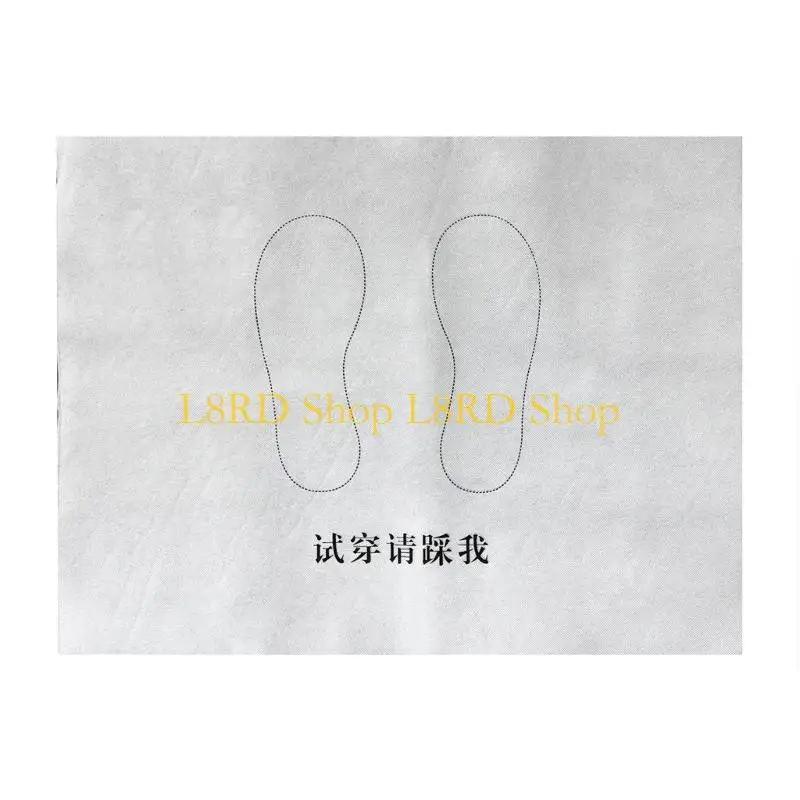 L8RD 50 Pieces Disposable Shoe Fitting Carpet Non Woven Slip Resistant Practical Design For Shoe Store Home And Business Use