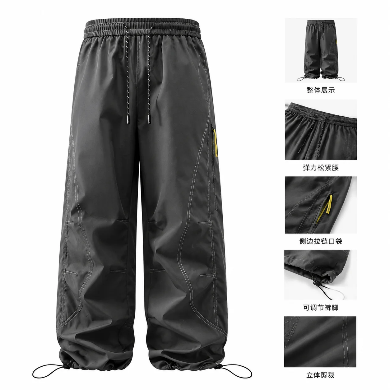 Men's Tactical Cargo Pants Waterproof Outdoor Work Pants Hiking Trousers Multi Pocket Casual Pants for Camping Fishing Hunting