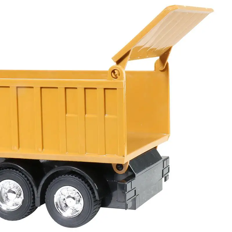 Rc Cars  Dump Truck Vehicle Toys For Children Boys Xmas Birthday Gifts Yellow Color Transporter Engineering Model Beach Toys