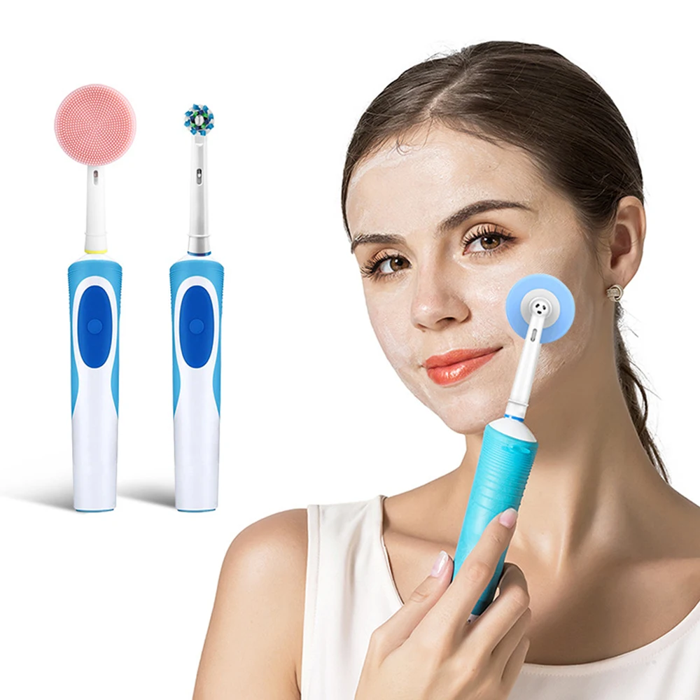 1pcs/2pcs Facial Cleansing Brush Head For Oral-b Electric Toothbrushes Replacement Heads Face Skin Care Tools