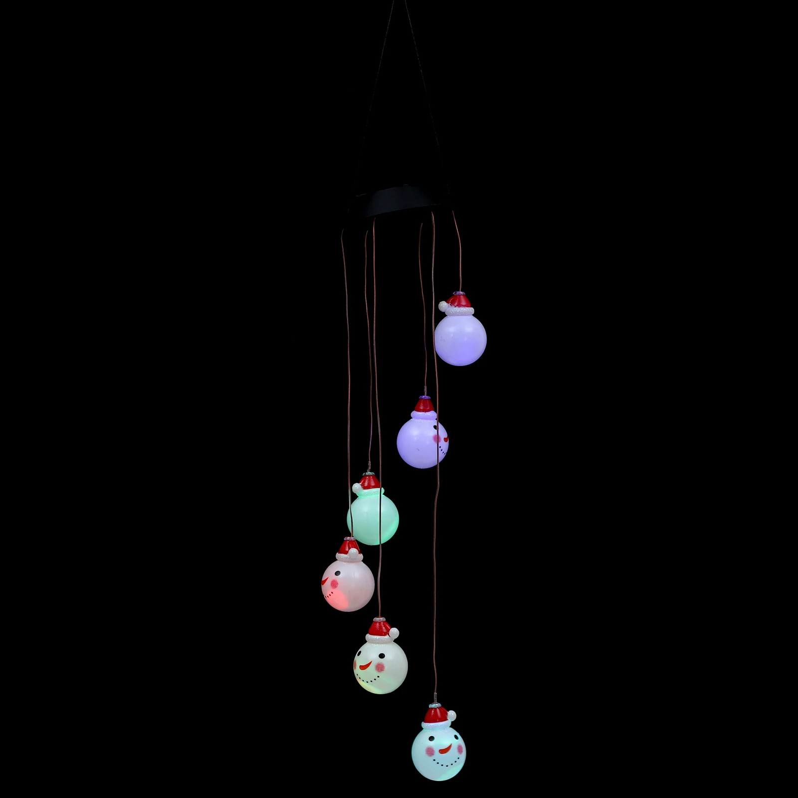 

Solar Wind Chime Light Bell Lamp Xmas Outdoor Decorations Snowman Solarlantern Lights Garden Christmas Lawn