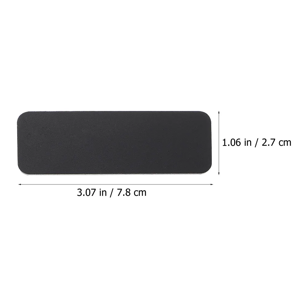 2Pcs Compact Blank Name Badges High Grade PVC Material with Pin Back for Office School Cafe Conference Student Name Tag Supply