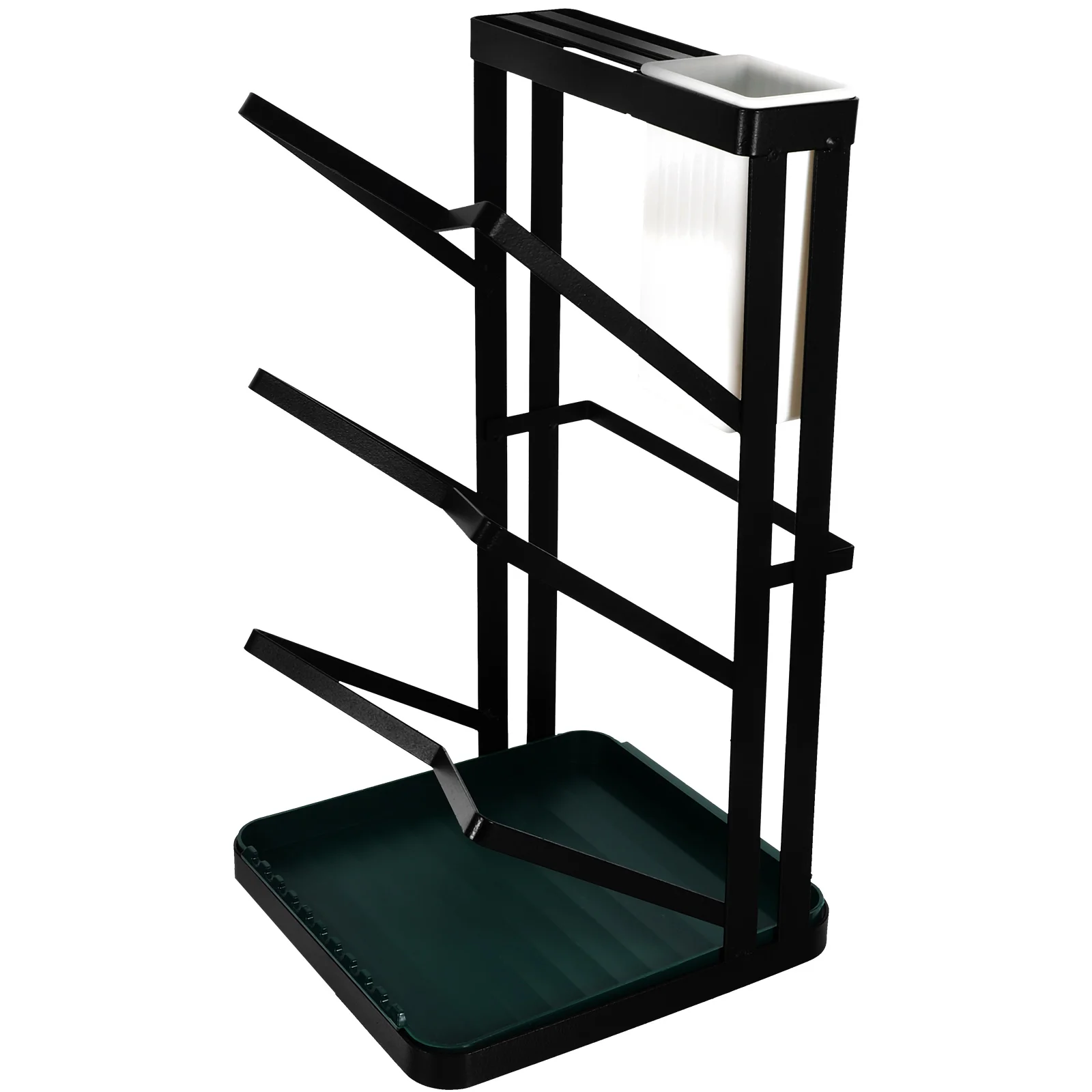 

Black 3 Kitchen Pot Covers Holder St Pot Lid Rack Knife Chopstick Holder Space Saving Drying ganizer Storage
