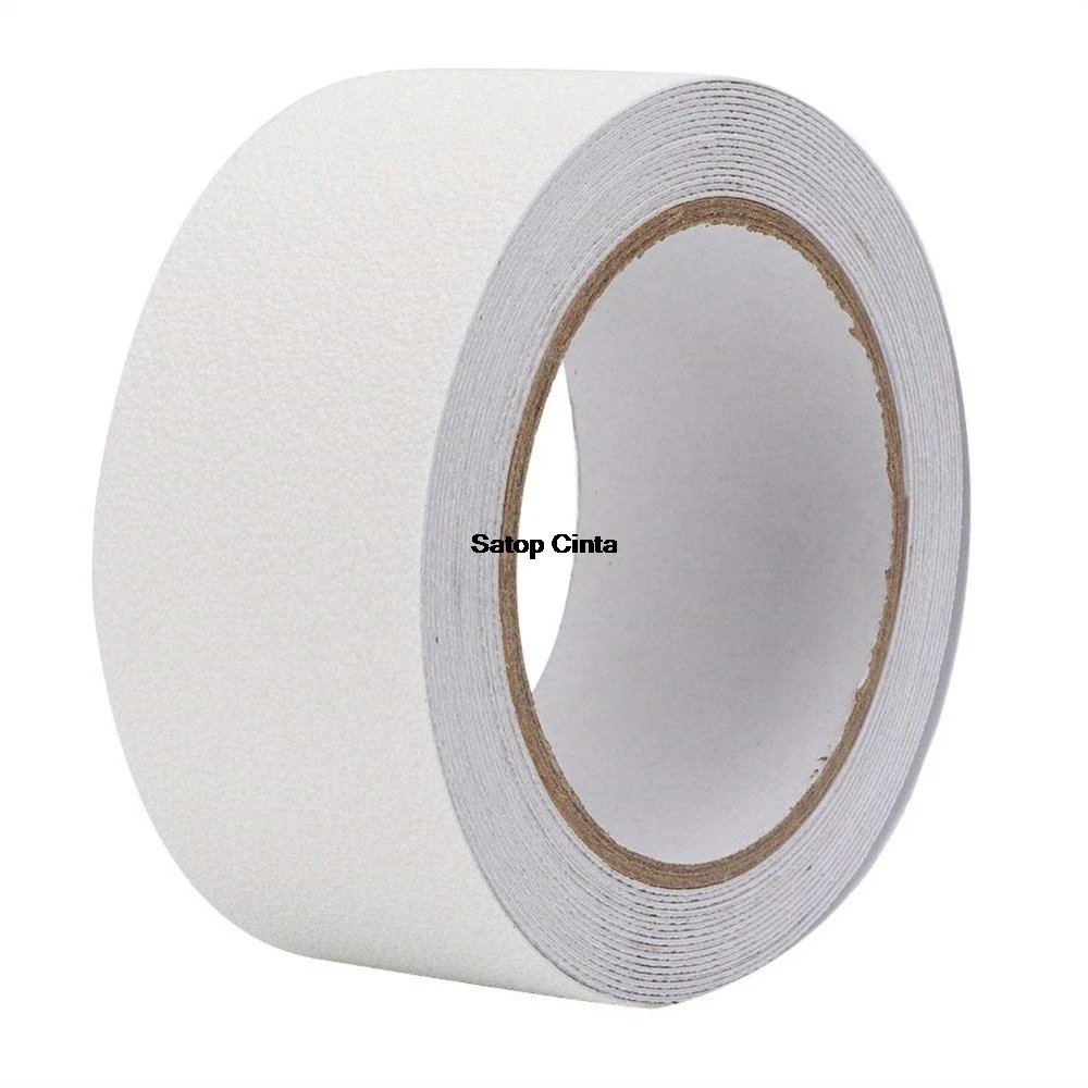 2.5cm/5cm/10cm*5m White Safety Anti Slip Traction Tape Waterproof Adhesive Non-Slip Strip For Stair Ramp Walkway Indoor Outdoor