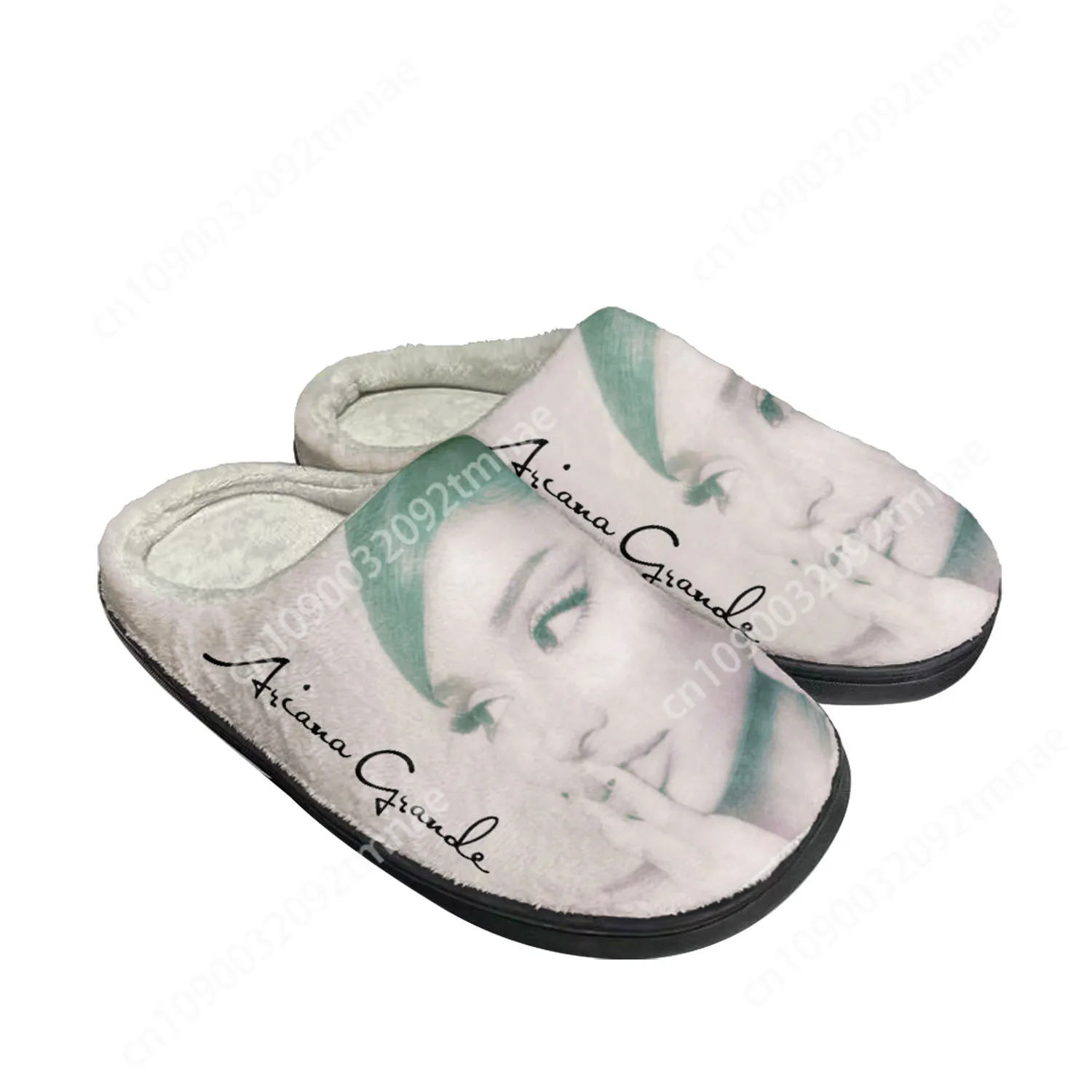 Ariana Grande Singer Cat Pop Home Cotton Custom Slippers Mens Womens Sandals Plush Bedroom Casual Keep Warm Shoe Thermal Slipper