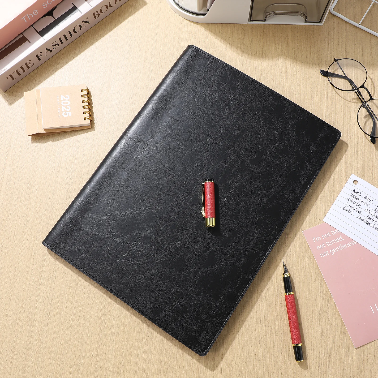 

Папка-буфер обмена, большая емкость, из искусственного материала, портативный бизнес-органайзер для ноутбуков для офисных встреч, дорожный блокнот, портфель