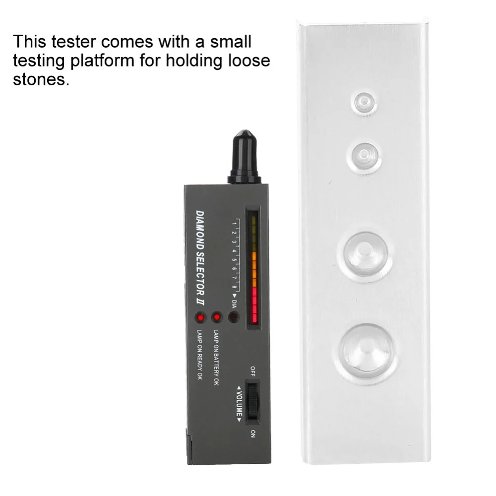 Portable LED Indicator Portable LED Diamond Tester Plastic Gemstone Selector Moissanite Tester For Crystals