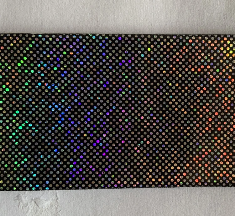 New Trend Hexagonal Holographic Vinyl Leatherette Decor PU Synthetic Leather Material