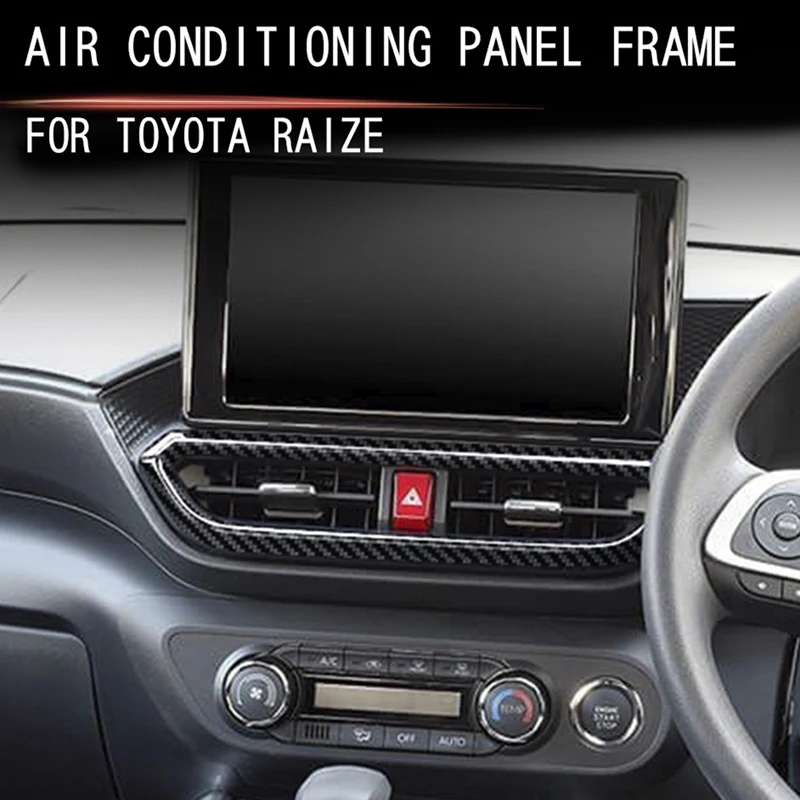 Car Interior Dashboard Center Console Air Vent A/C Outlet Frame Cover Trim For Toyota Raize/GR 2020-2022