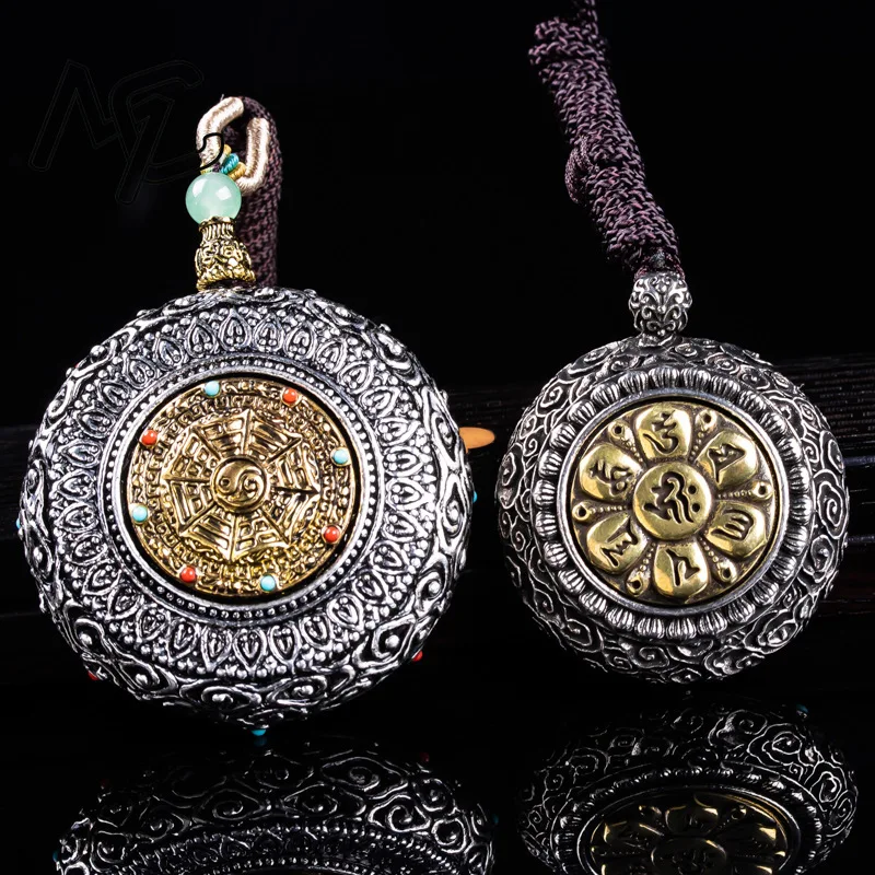 Natural Emerald Burmese A Emerald Jade Blue Water Mountain Ghost Coin Pendant Amulets Jewelry Gifts Certificate Sweater Chain view 4