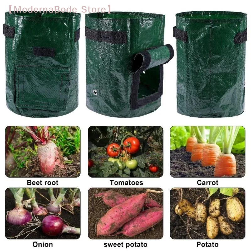 【M】Garden Planting Bag, With Handles 3/5/7/10 Gallon , High Quality Garden Tools PE Plant Bag Vegetable Tomato Potato Flower
