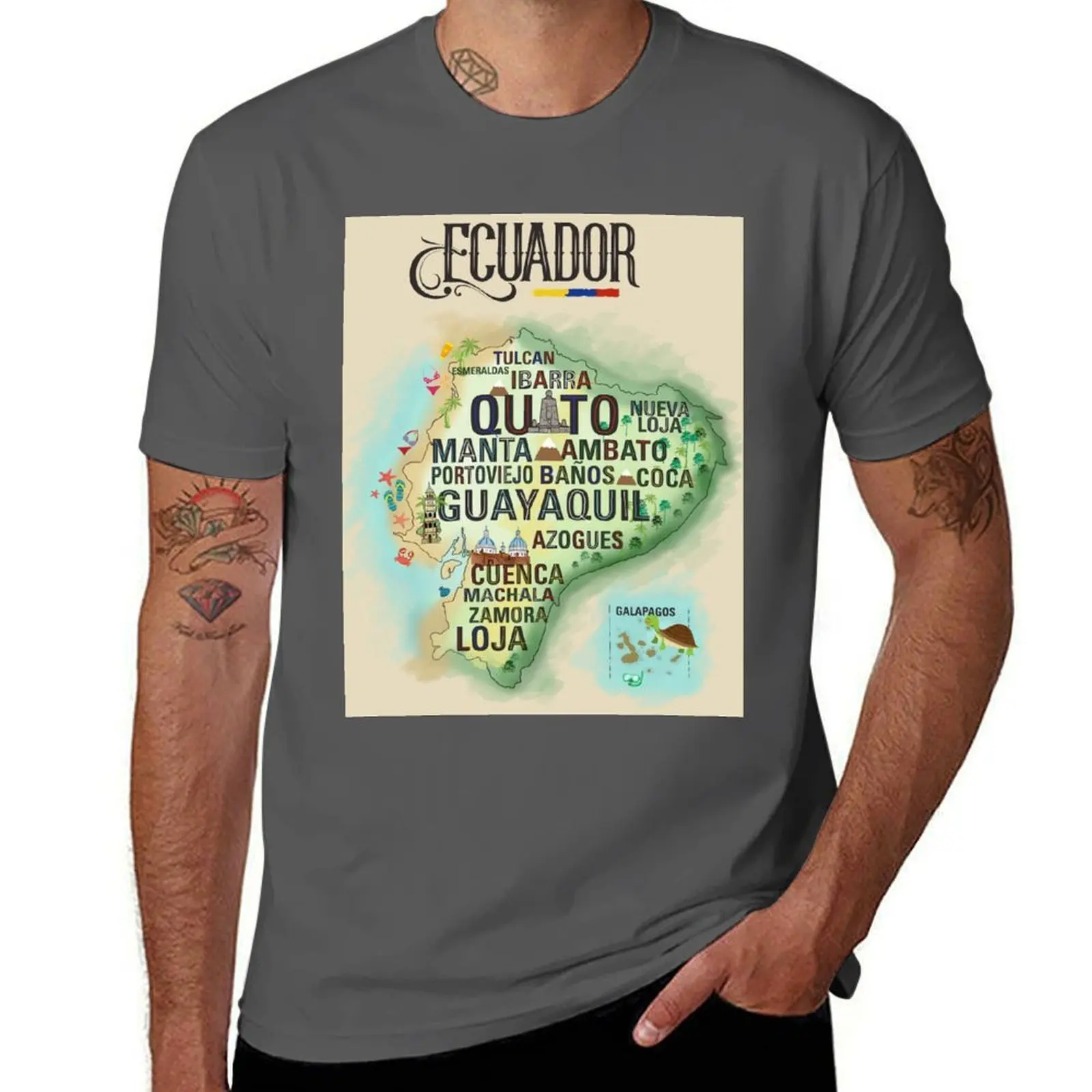 

ECUADOR T-Shirt Street Style Casual Tee Shirt