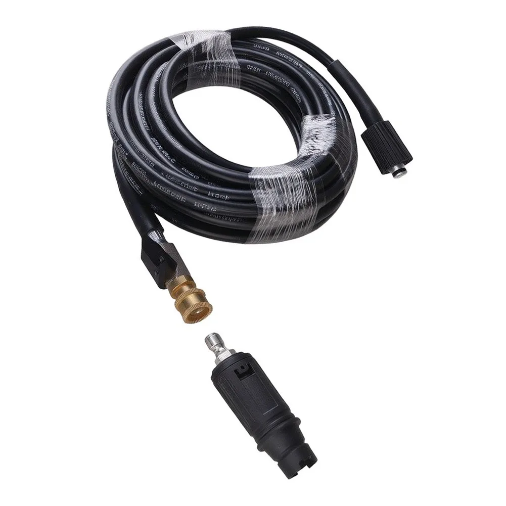 5m 10m Black Water Pipe with M22 Core 14mm Large Head Screw Duckbill Fan Nozzle and On/Off Switch for Easy Installation