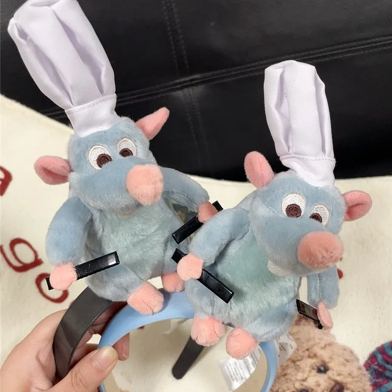 

Disney Ratatouille Hairband Hairpin Plush Doll Decoration Handmade Headband French Animation Food Story Surrounding Gifts