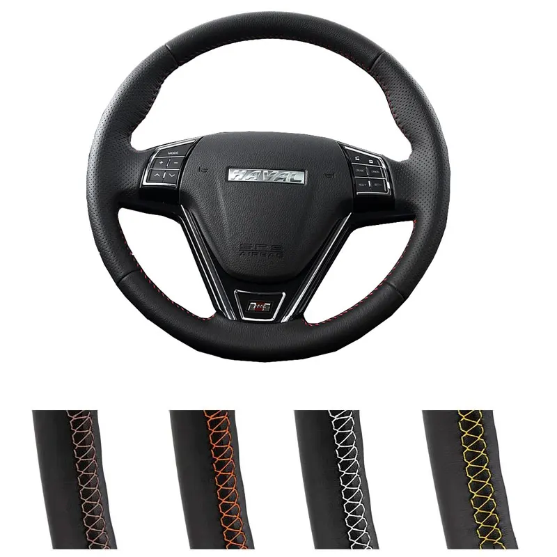 DIY Customized Car Steering Wheel Cover For Great Wall Haval New Hover H6 Hover H1 Auto Artificial Leather Steering Wrap