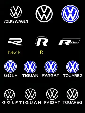 폭스바겐 VW R 라인 GTI 파사트 B6 B7 B8 B9 CC 투아렉 7P 골프 5 6 7 제타 MK7 MK6 티구안용 LED 자동차 도어 라이트 프로젝터 램프