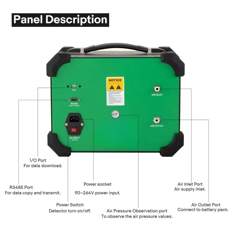 EVT511EV Battery Airtightness Detector EV Battery Pack Pressure Leak Testing Equipment