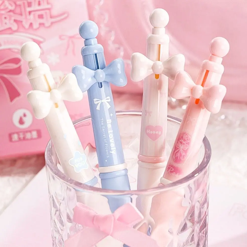 4 قطعة متعددة الوظائف 0.5 مللي متر الحبر الأسود هلام القلم CS تلميح التجفيف السريع قلم محايد اللون ثلاثية الأبعاد التصحيح ديكور الكتابة أداة الطلاب #2