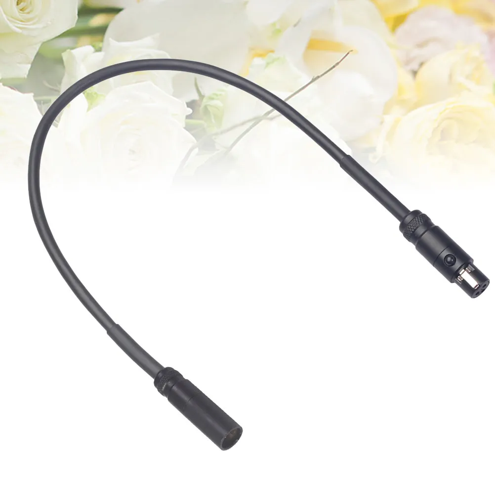 0.3m Premium Microphone Cable Mini Xlr 3-Pin Male to Female Robust Bending Resistance Shielding Audio Extension for Dslr