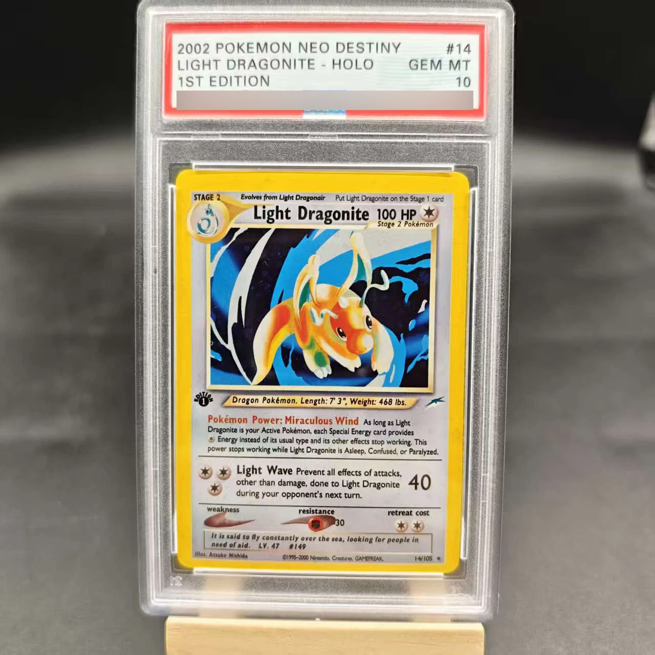 PTCG 1St Dragonite Espeon carte de note anglaise tyranitar arcanine typhlosion bricolage copie Version classique Anime Collection carte jouet