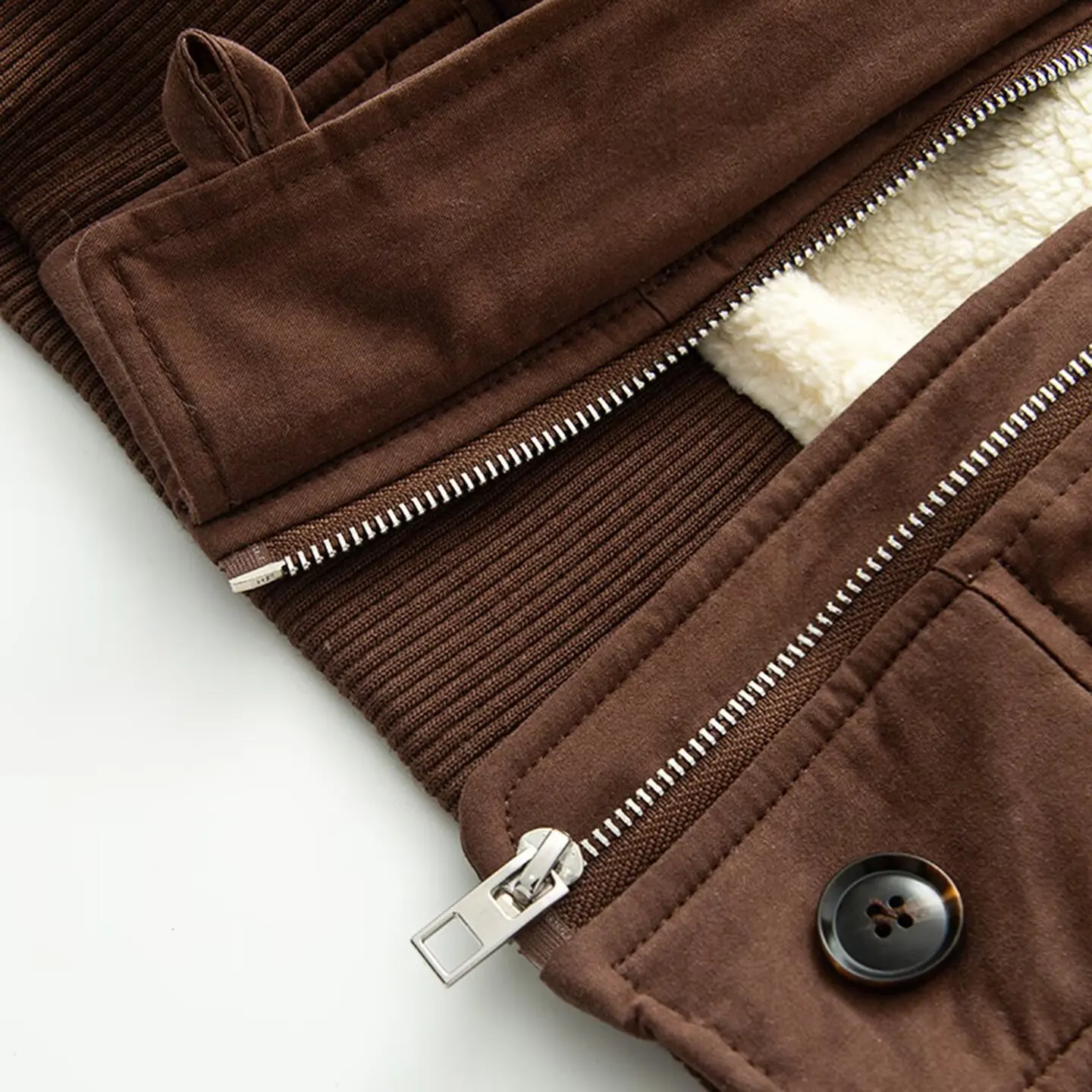 Veste en jean courte à la mode pour l'hiver 202 avec col en fourrure détachable et poches, vêtements d'extérieur Caot