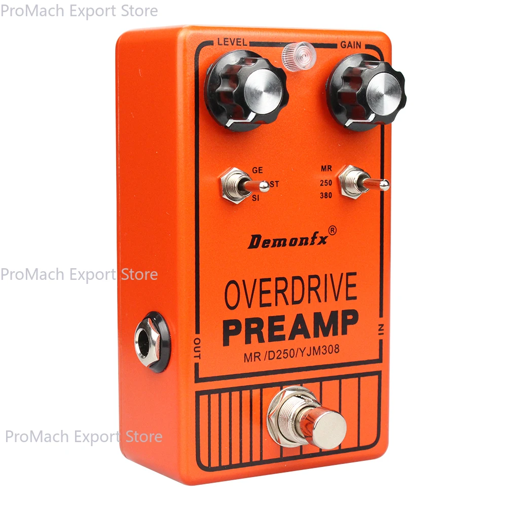 دواسة جيتار Demonfx-DOD250، Distion، Handmande، Overdrive، JHS، أصفر ورمادي 250، عرض، DOD250، YJM308، Yngwie، PREAMP