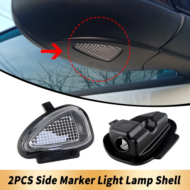2PCS Only Shell No Light Car Side Mirror Puddle Lights OEM For VW Golf 6 Limousine BJ Cabriolet BJ Variant BJ Touran Typ 1T3 BJ