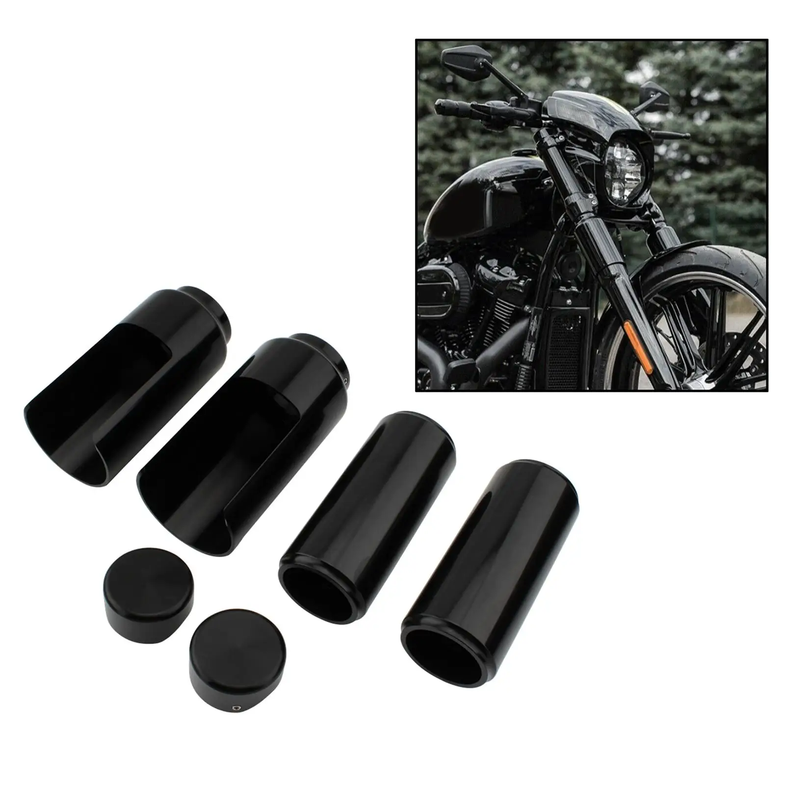 

Fork Cover Set Kit for -davidson Aggressor Softail FXBR FXBRS