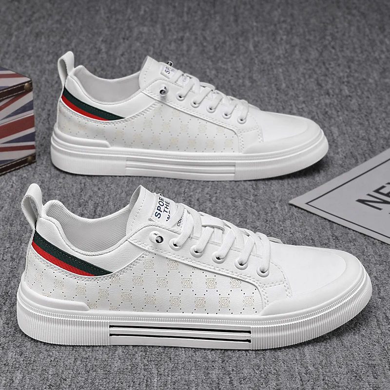 Breathable men's skate shoes, sports casual shoes, low-top men's shoes are suitable for casual street wear