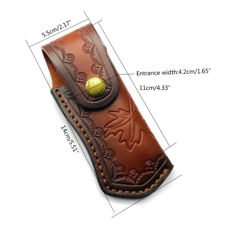 جيب غمد الحقائب المصنوعة يدويا الجلود سكين الحافظات حامل سكين الطي