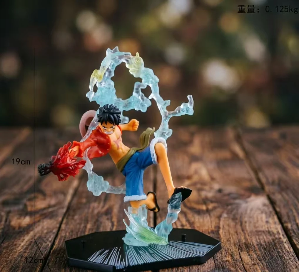 Figura de Anime de One Piece, Luffy Roronoa Zoro, Estatua de Manga con Tres Espadas Sa-Maximum, Modelo de Colección de PVC, Juguetes de Acción