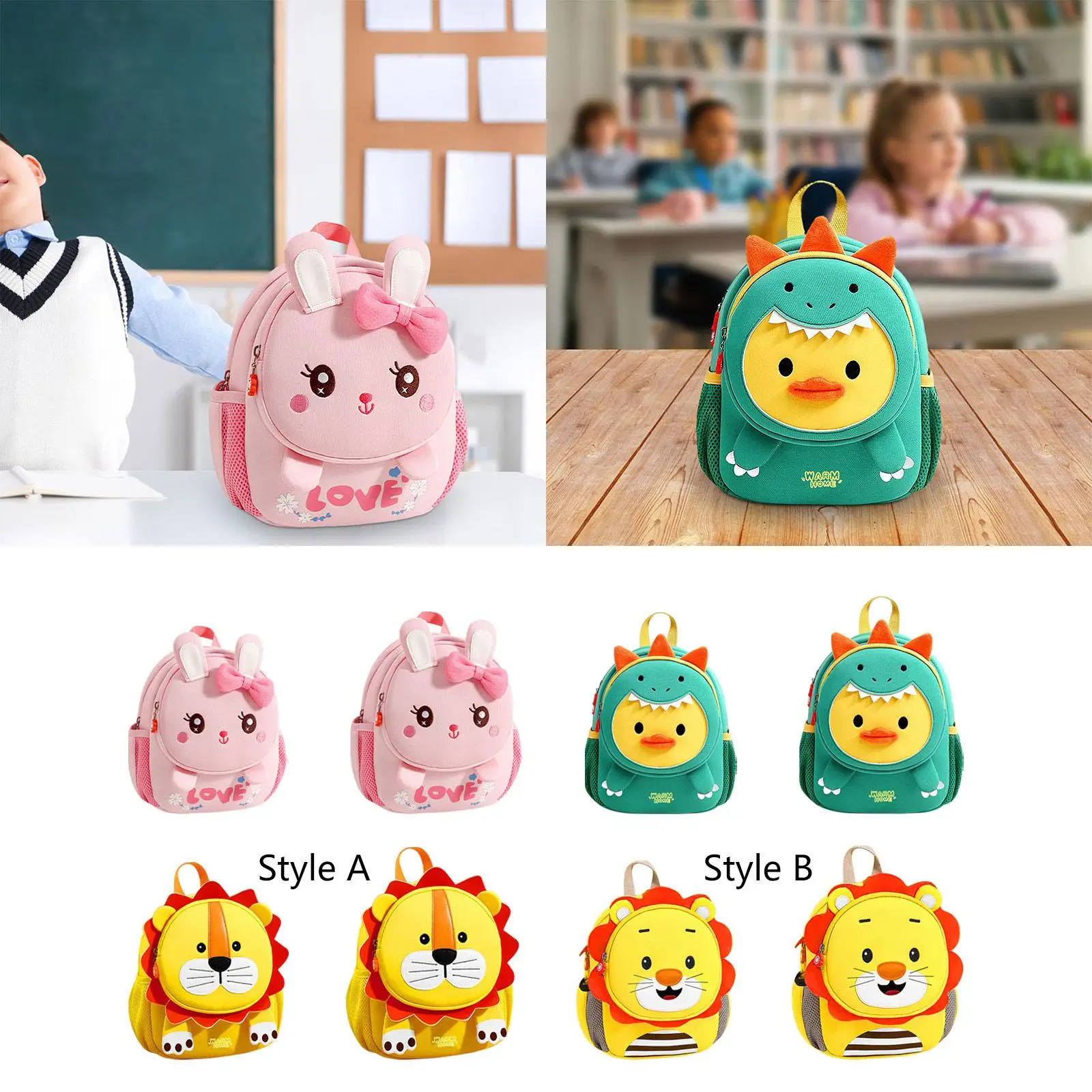 

Adorable Kids Backpack with Comfy Shoulder Straps for School And Play