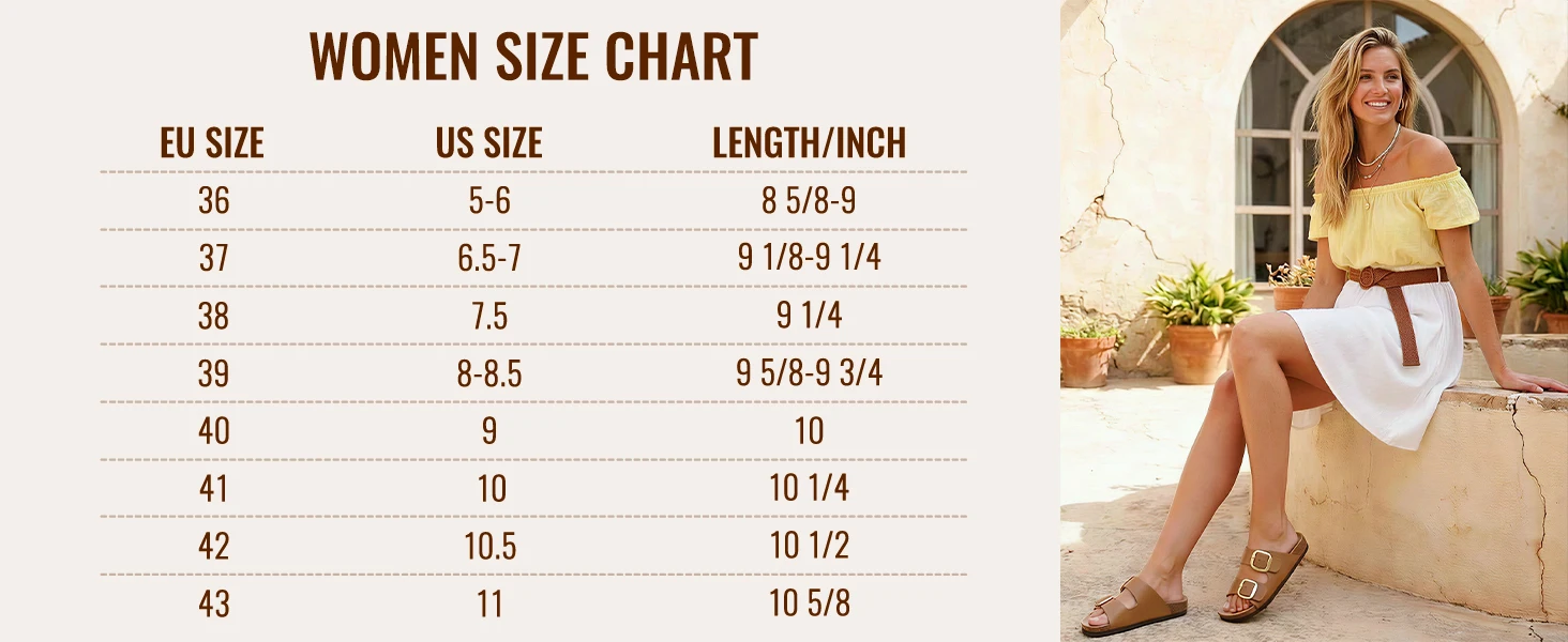 Kidmi Women's Flat Sandals With Cork Footbed And Adjustable Straps_voghion.com