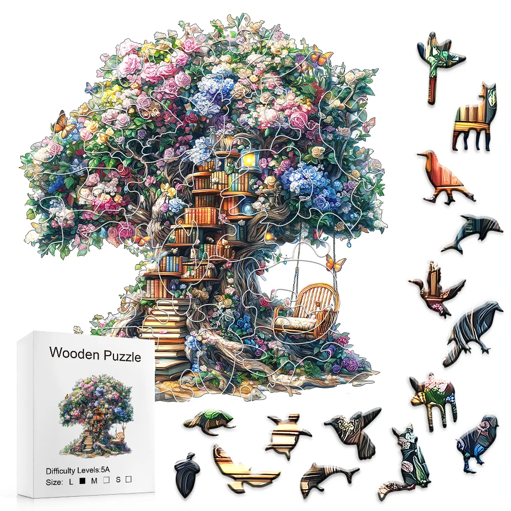 quebra-cabeca-de-madeira-blossom-reading-tree-decoracao-de-sala-de-estar-para-interiores-presente-Unico-para-feriados