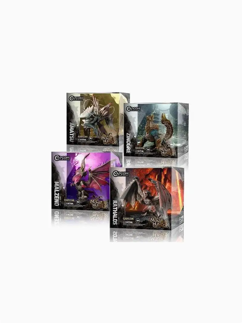 Unmovable Monster Hunter Cube Модель Fire Thunder Wolf L φe Yin Tianhui Black Erosion Resent Tiger Dragon Фигурка В наличии