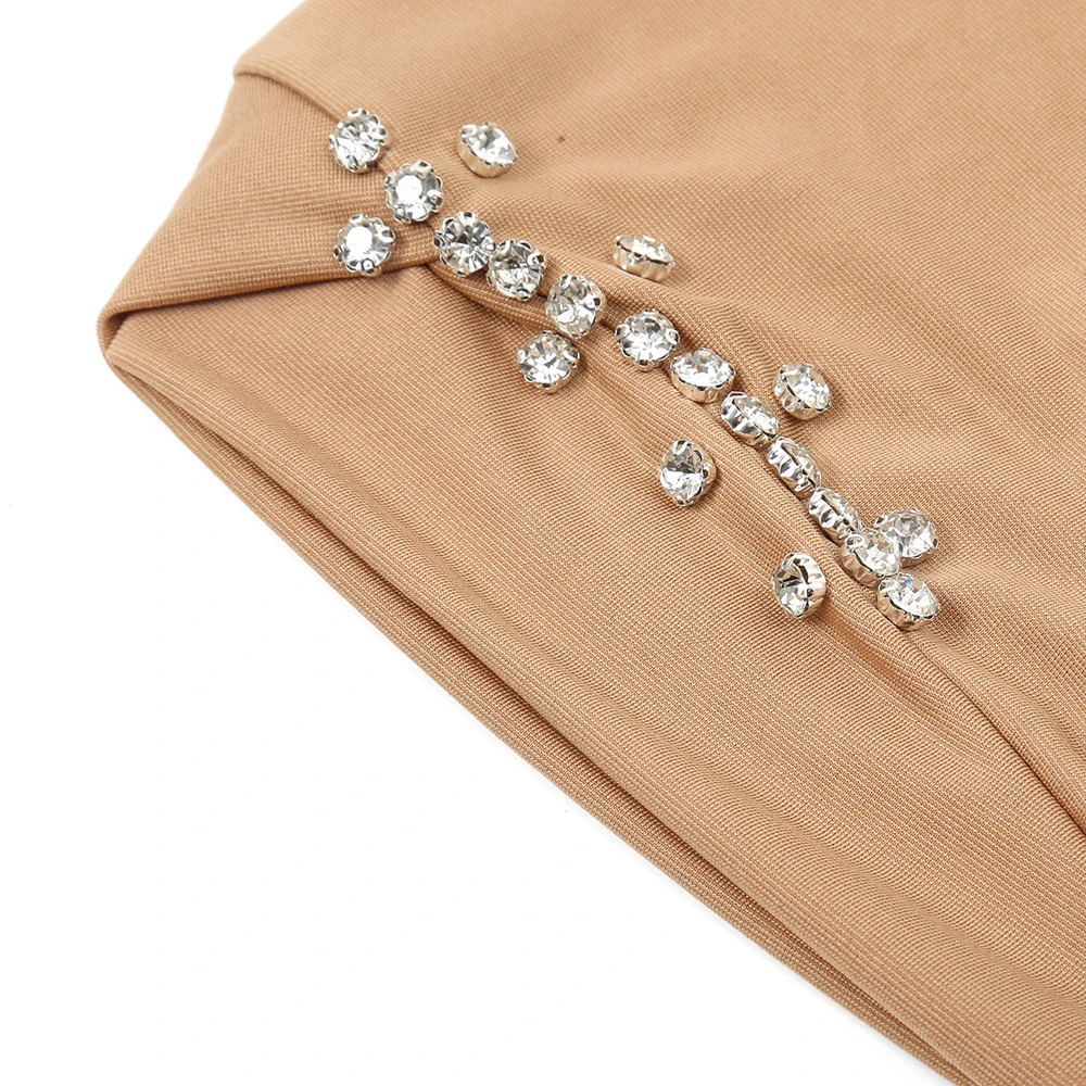 RIMAIRE Elastic and Comfortable Pure Color Muslim Hijab with Diamond Decoration New Fashion Muslim Women Clothing Plain Scarf