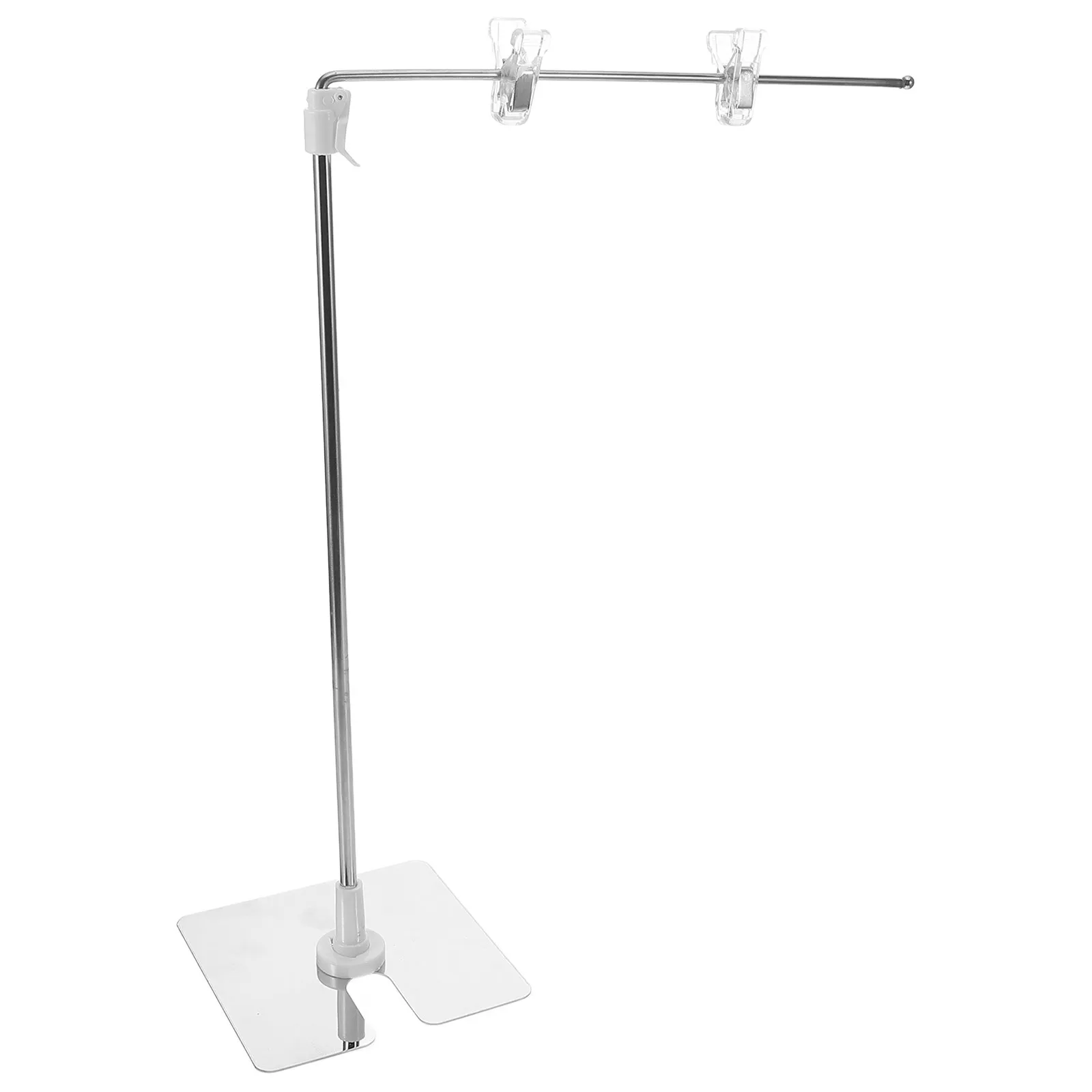 Adjustable Metal Banner Holder Desktop Poster Display Stand Advertising Rack for Supermarket Pop Sign Board Display