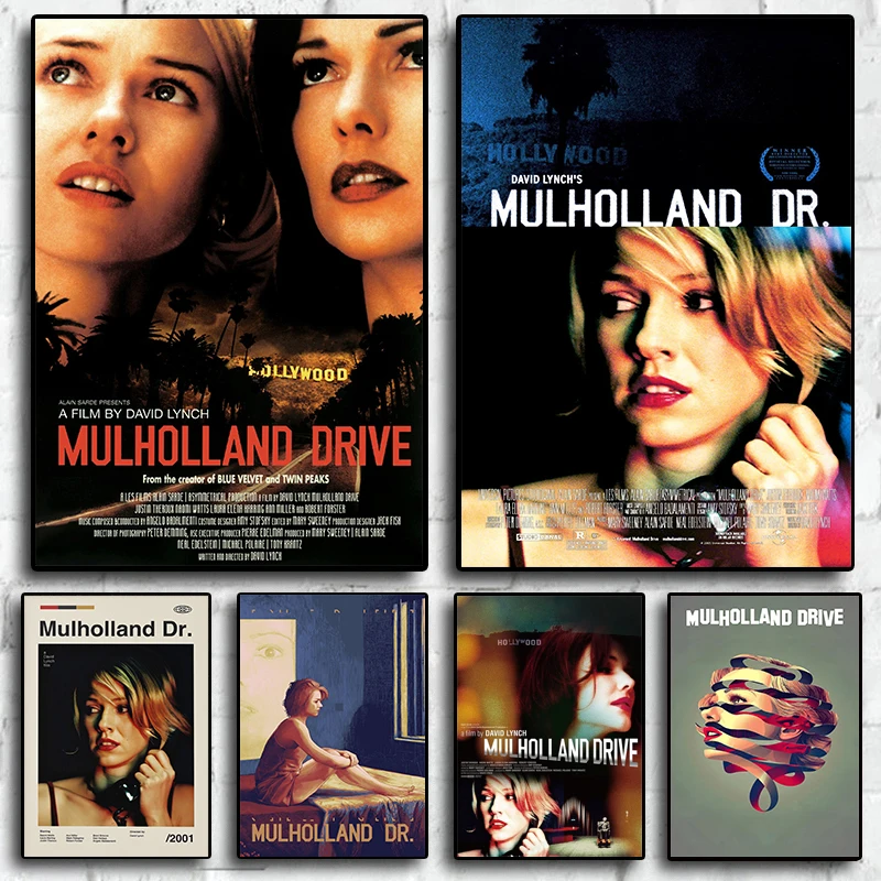 Retro Classic Movie Mulholland Drive High Quality Film Poster HD Printed Canvas Painting Wall Art Pictures Home Interior Decor