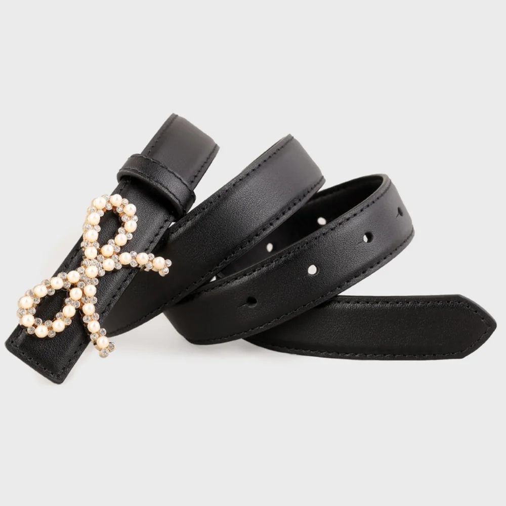 women's-korean-style-genuine-leather-cummerbunds-female-dress-corsets-waistband-belts-gold-color-buckle-decoration-narrow-belt