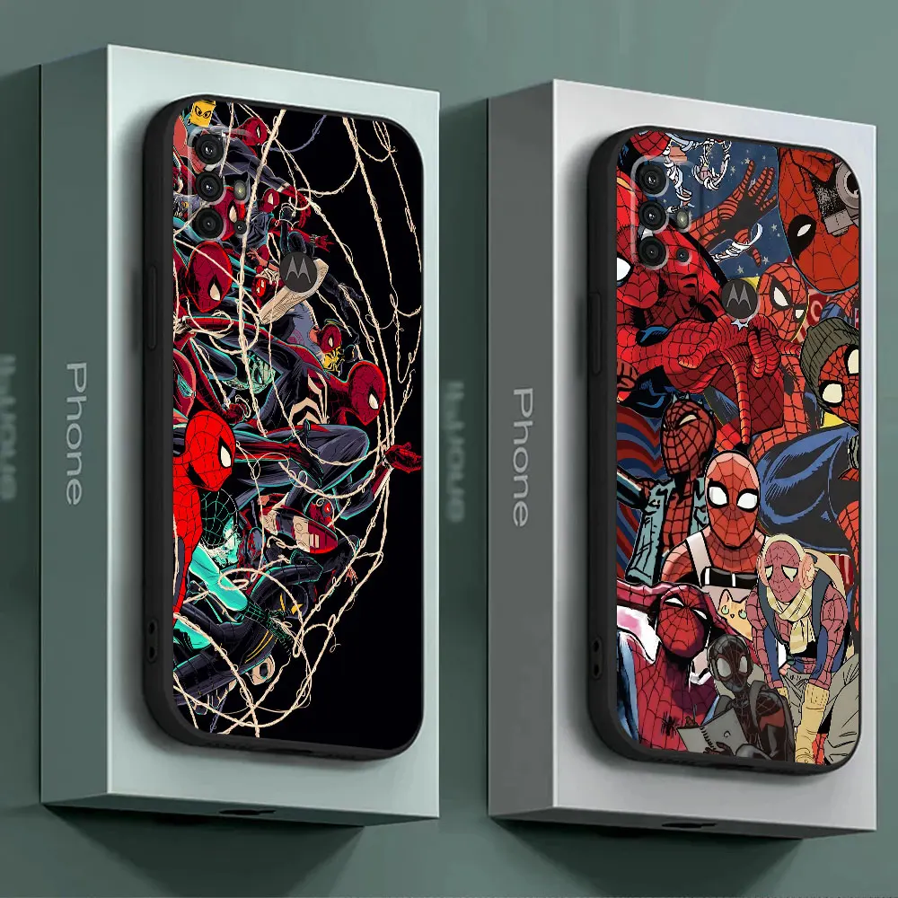 Cover Marvel Spiderman Art Cool Phone Case for Motorola Moto G60 G60s G51 G30 G22 G71 G50 G31 G200 5G G53 G73 G32 G52 G72