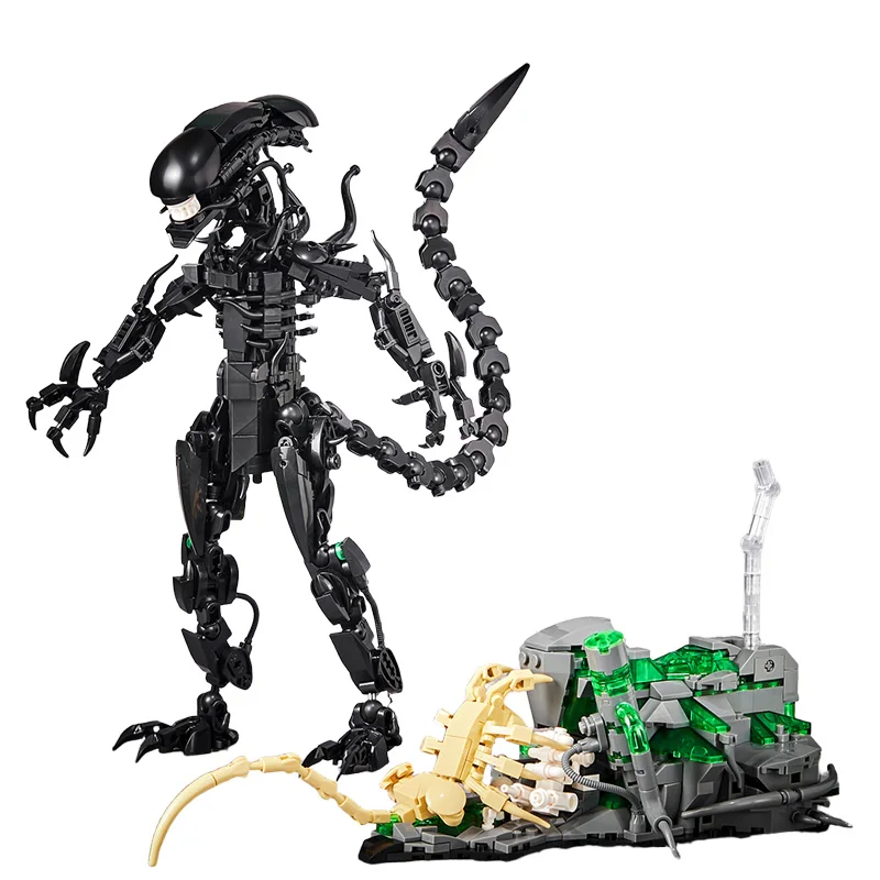 Creatieve MOC Alien Monster Bouwstenen Bricks Set DIY Alien Figuren Assembly Model Kit Speelgoed Voor Kinderen Volwassen Jongens Geschenken