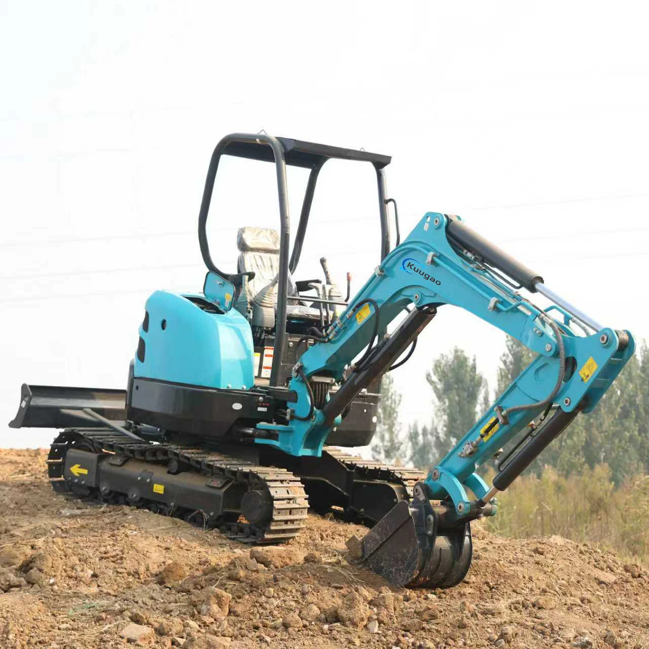 Tractor Backhoe - Customized EuroV Kubota Engine Hydraulic Mini