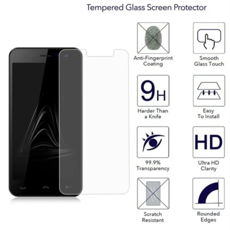 5pcs clear hd front tempered glass for blackview bv 5800 screen protective film for blackview bv5800 pro glass protector