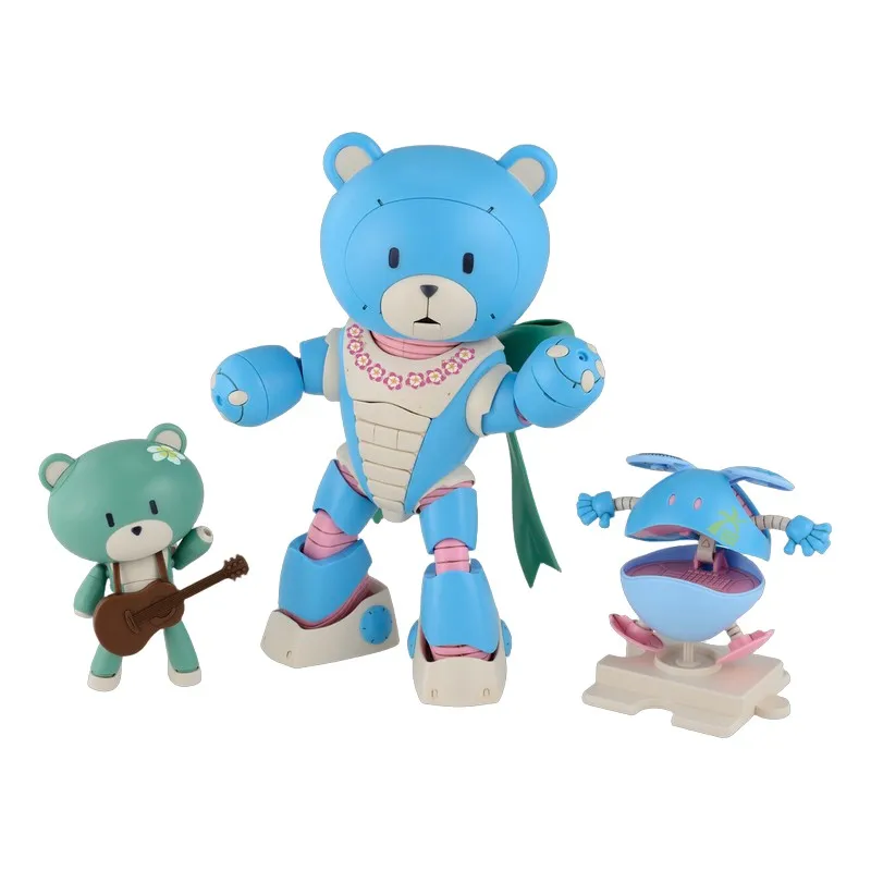 반다이 오리지널 건담 HGGBM 빌드 BEARGGUY OHANA/ALOHAROSET 애니메이션 액션 피규어 조립 모델 장난감 어린이를위한 선물