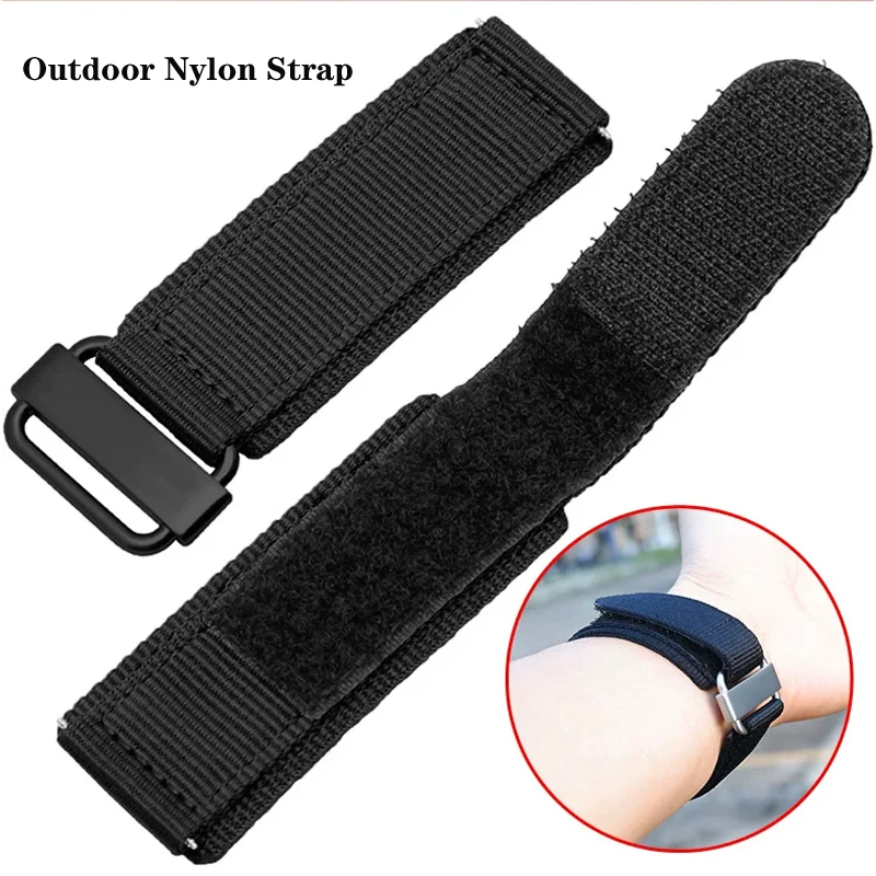 Nylon Watch Accessories Band for Breitling Bell Ross BR Hook and Loop Fastener Woven Waterproof Sweatproof Watch Strap 22mm 24mm