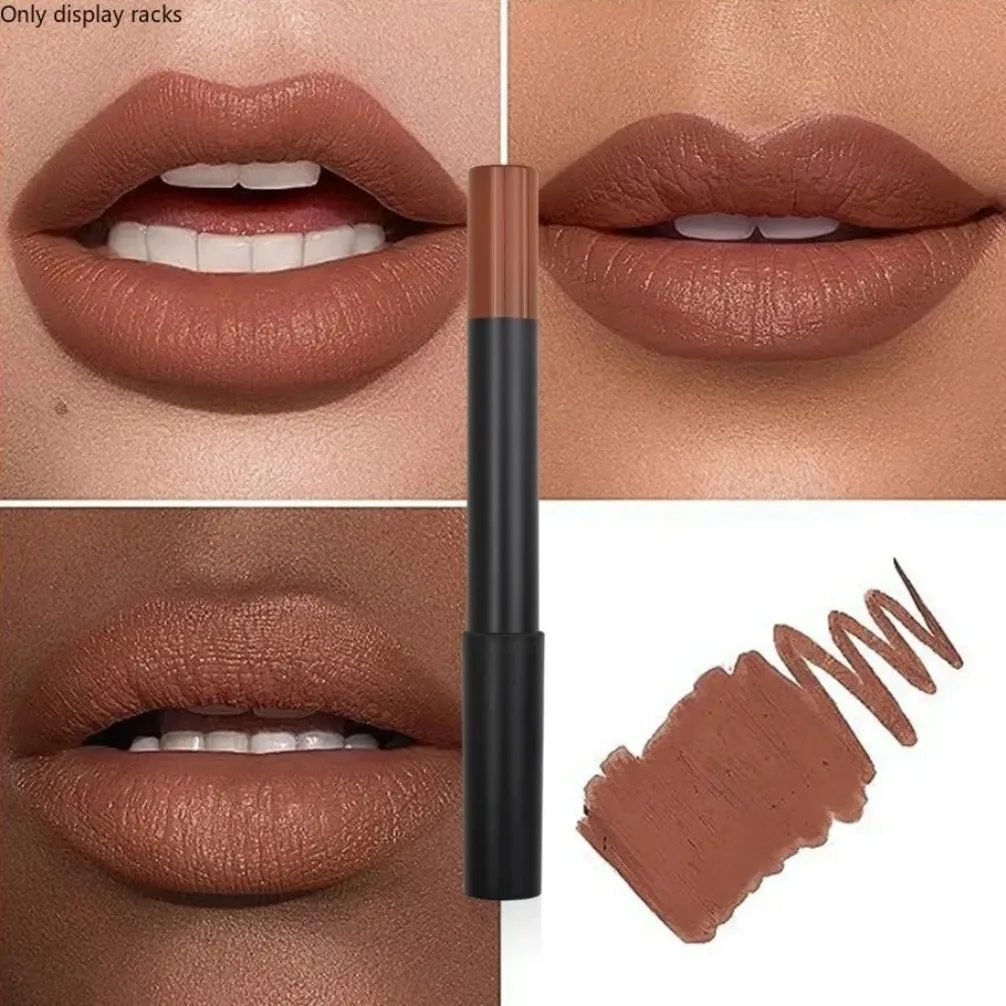 Private Label Custom Logo Vegan Wholesale Makeup Velvet Matte Lip Pencil Long Lasting Lipstick Waterproof Lip Liner