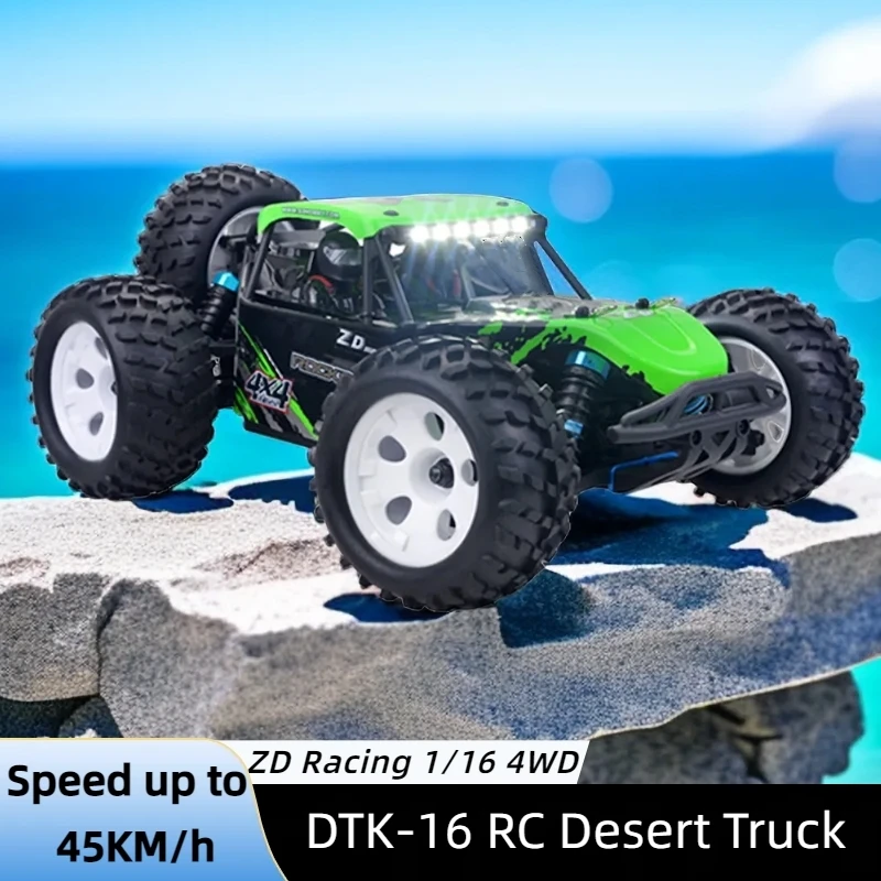 

ZD Racing DTK-16 1/16 Desert Truck High Speed RC Car 4WD Brushless RTR Brush Remote Control 55km/h 2.4G Off-Road for RC Car Gift