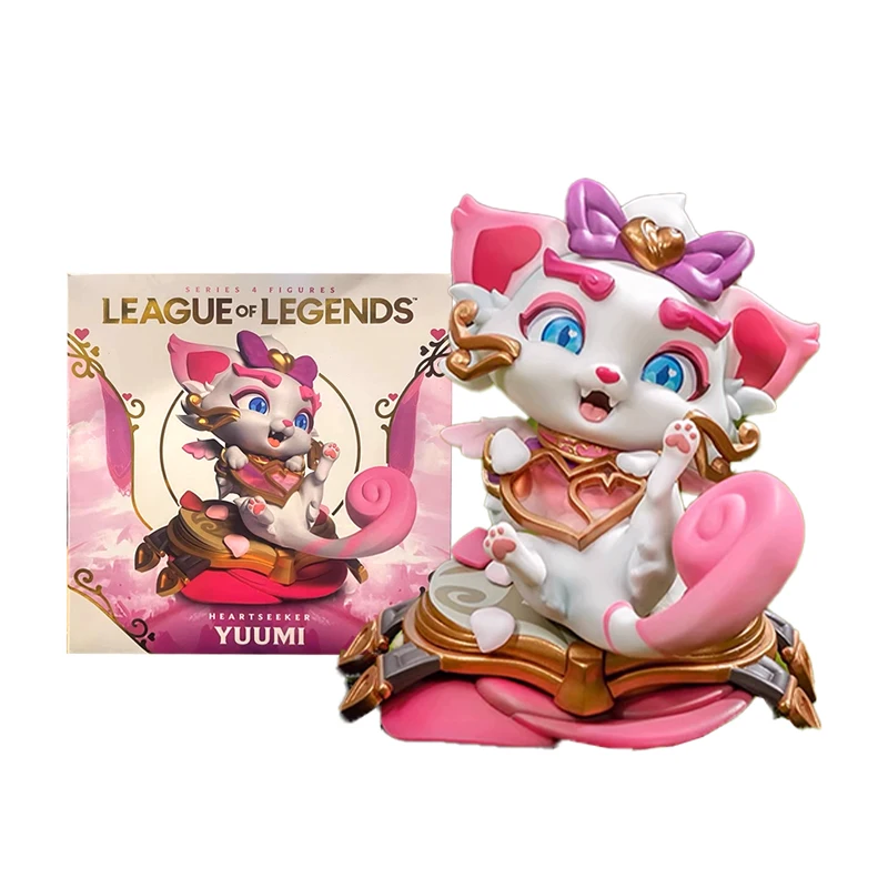 

"Original League of Legends Heartseeker Yuumi Figure - 12CM Cute Cat Statue - Valentine's Day Limited EditionLOL Collector's