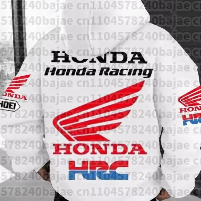 

Motorcycle Enthusiast Hoodie Men Women Autumn/Winter Long Sleeved Pullover Motorcycle Honda Printed Sports And Leisure Jacket
